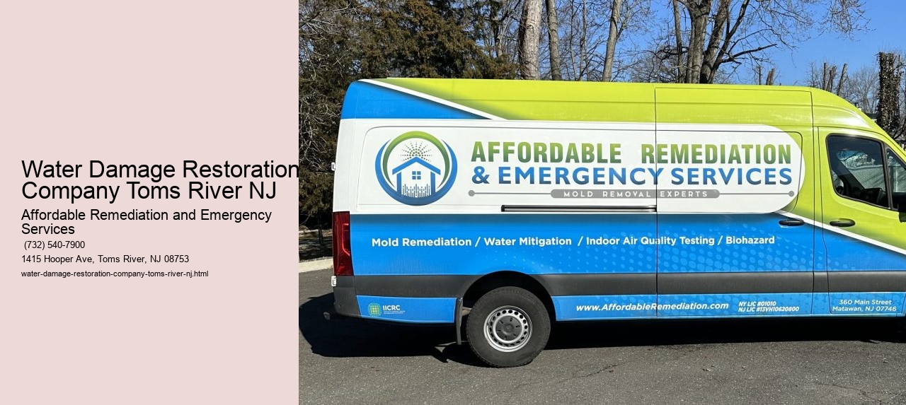 Water Damage Restoration Company Toms River NJ